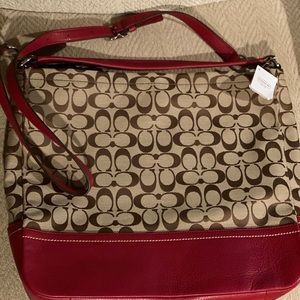 NEW. TAGS ATTACHED Red Coach Crossbody